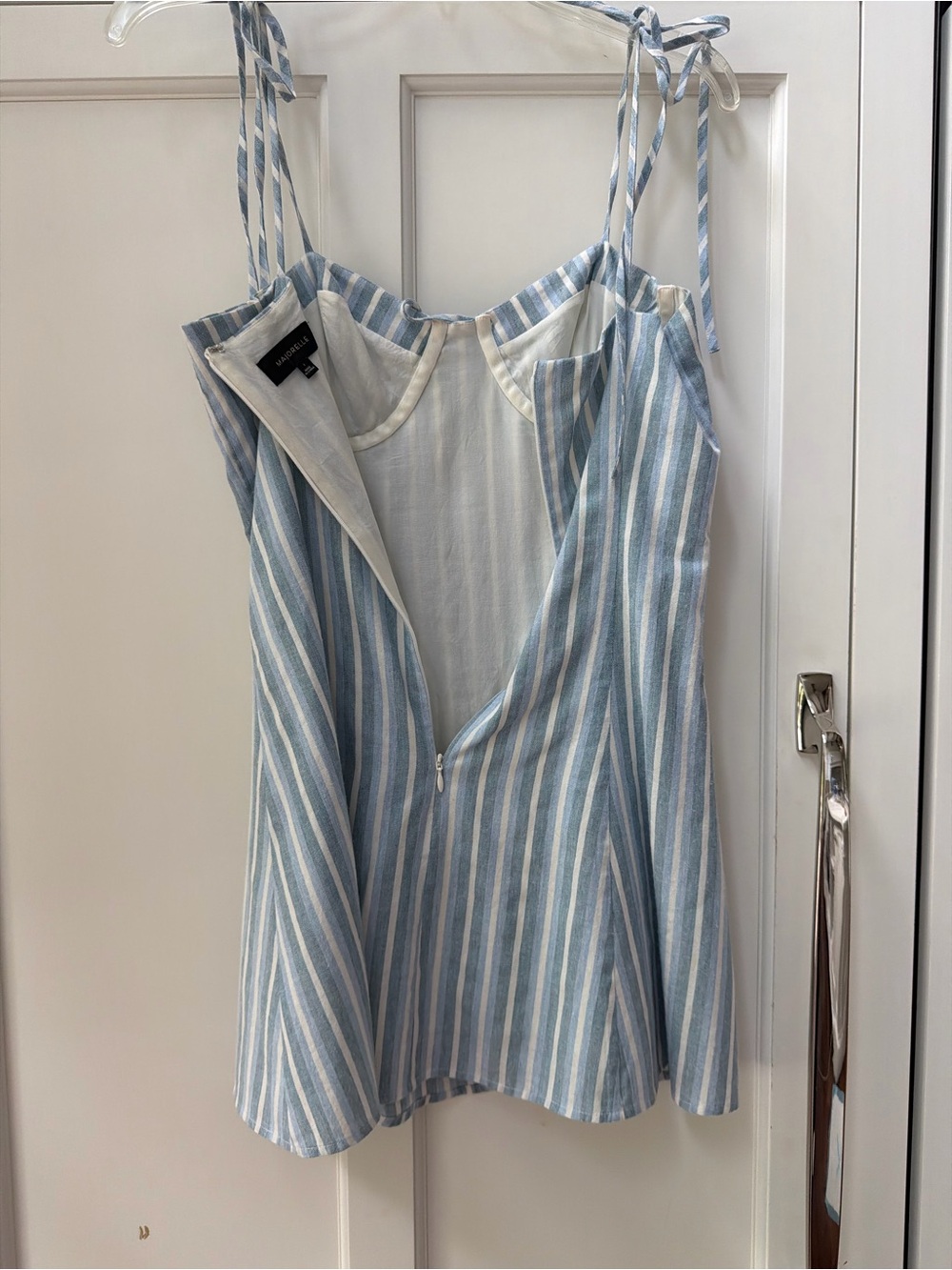 Majorelle Tahoe dress in blue chambray - Picture 6 of 7